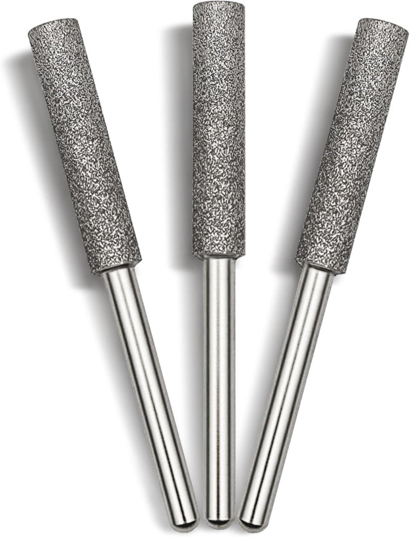 UF-SHARP CBN Chainsaw Sharpener Bits, 5/32 Inch, 3-Pack, for Carbide & Steel Chain Saws (5/32 inch) - Image 1